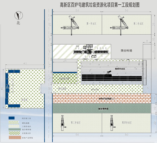 高新区建筑垃圾资源化处置项目示意图